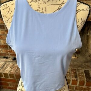 Light Blue Sleeveless Women's Top